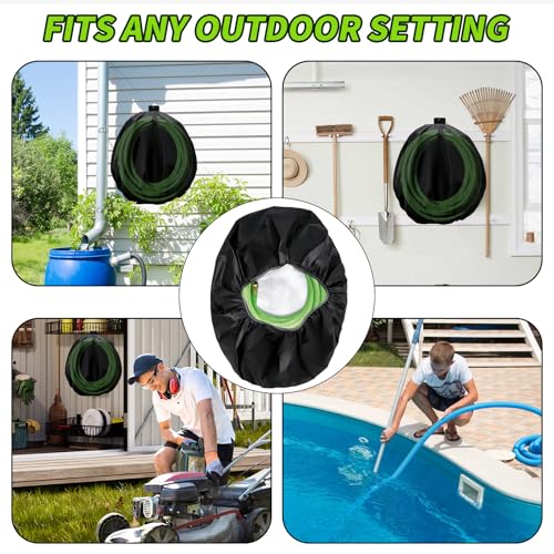 Garden Hose Reel Cover(5/8" x 80-150ft), Extreme Large Hose Cover for Outside, Waterproof, Sunproof & Dustproof Protection, Heavy Duty Oxford Fabric, Protect Your Garden Outdoor Hose