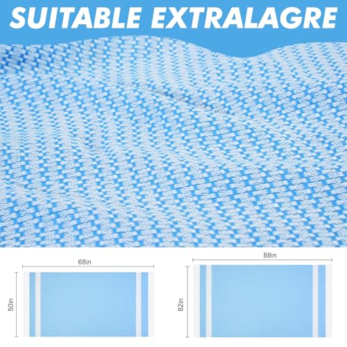 Genovega Oversized Giant Turkish Beach Towel Blanket Extra Large XXL Lightweight Quick Dry Sand Free Boho Throw Pool Cloud Sandrpoof Blankets Women Men Big Jumbo Wide 2 Person Size Dot Beiges