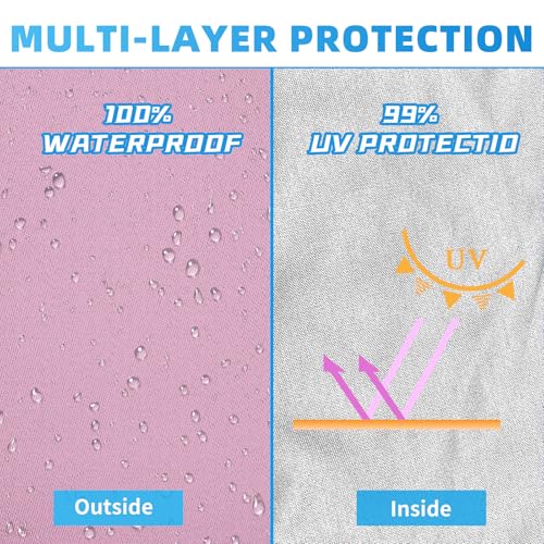 Joramoy Canopy Tent Sidewalls for 10×10 Pop Up Canopy, 3 Pack Instant Canopy Sunwall, Waterproof and UV Protection Canopy Shade Wall, Straight Leg Canopy Sidewalls 3 PCS Only(PinkPurple) - color: PinkPurple, size: 10×10