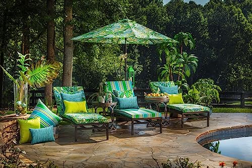 Pillow Perfect Pompeii Solid Indoor/Outdoor Floor Pillow Plush Fill, Weather and Fade Resistant, Floor - 25" x 25", Green, - color: Green Baja Linen Lime, size: Floor - 25" x 25"