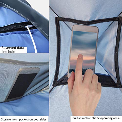 Beach Sun Shelter,Instant Sun Protection Canopy with Zippered,Beach Lounge Chair Boat,Anti-UV Mini Automatic Shade Tent Canopy for Outdoor Picnic Beach Camping - size: Medium