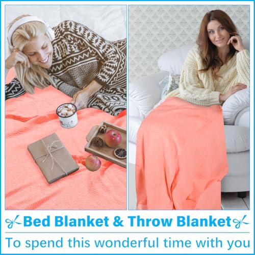 Oversized Turkish Beach Towel Blanket XXL Cotton Sandproof Towels Boho Woven Extra Large Big Sand Free Giant Throw Blankets Huge Quilt XL Picnic Camping Necessities Cloud For Adult Gifts Coral - color: Woven Coral, size: XXXL(88x82 IN,224x208 CM)