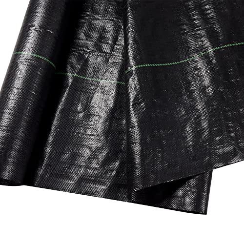 Weed Barrier Fabric Premium 5oz Landscape Fabric Heavy Duty Ground Cover Pro Garden Road Fabric Commercial Weed Barrier Fabric Anti-Weed Gardening Mat, 4FTx100FT - size: 5oz -4FT x100FT-NEW