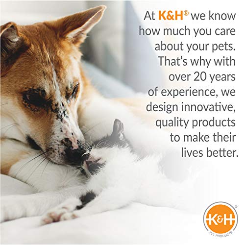 K&H Pet Products Original Lectro-Kennel Outdoor Heated Dog Pad with Free Cover Black Medium 22.5 X 16.5 Inches - size: Medium (16.5 x 22.5 in), style: Retail Box