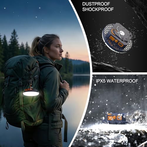 10000mAh 4000LM Flashlight Portable LED Camping Lantern Rechargeable Light 30W with Digital Display and Magnet , IPX5 Waterproof Tent Lights Power Failure Emergency Light for Parents Christmas Gift - size: 30W