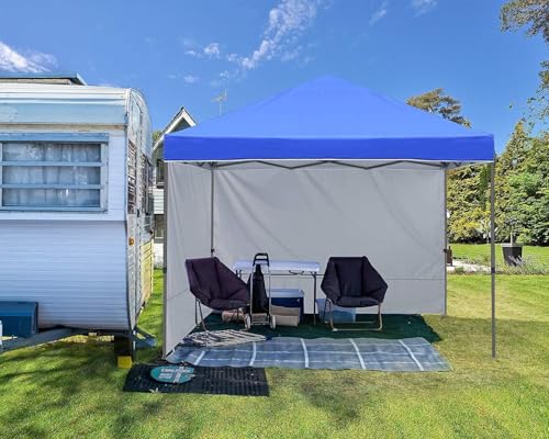 ABCCANOPY Easy Pop up Canopy Tent with 2 Sidewalls for Outdoor Sun Blocking or Rain Protection,10x10, Royal Blue - color: Royal Blue, size: 10x10