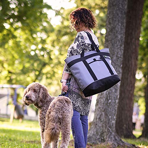 Jumbo Insulated Cooler Bag (Green) with HD Thermal Insulation - Premium, Collapsible Soft Cooler Makes a Perfect Insulated Grocery Bag, Food Delivery Bag, Travel Bag, Beach or Picnic Bags - color: Green