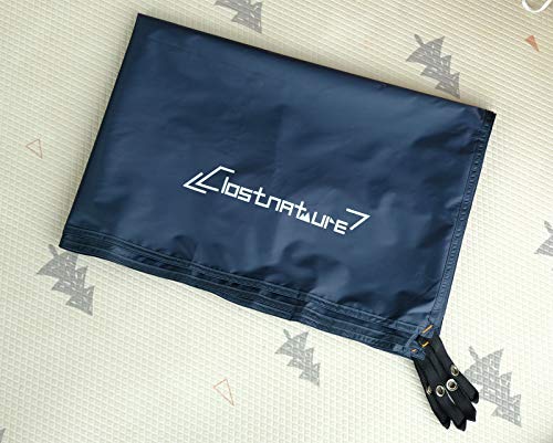 Clostnature Tent Footprint - Waterproof Camping Tarp, Heavy Duty Tent Floor Saver, Ultralight Ground Sheet Mat for Hiking, Backpacking, Hammock, Beach - Storage Bag Included - color: Black, size: 118'' x 118''