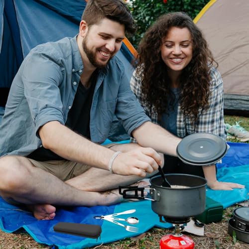 Travel Utensils Set with Silicone Case, Stainless Steel Silverware Set for Work Lunch Camping Picnic, Portable Cutlery Set on the Go, Easy to Clean (Black) - color: Black