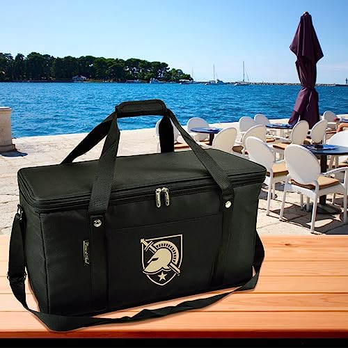 Army Licensed Black Knights 64 Can Capacity Semi Rigid Collapsible Leakproof Cooler- Designed & Quality Approved in The US