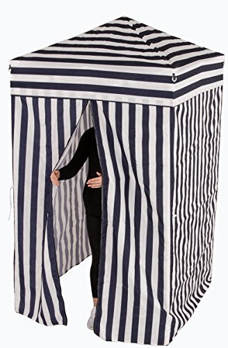 Impact Canopy 4' x 4' Portable Dressing Room, Pop Up Portable Changing Room, Navy Blue / White - color: Navy Blue / White