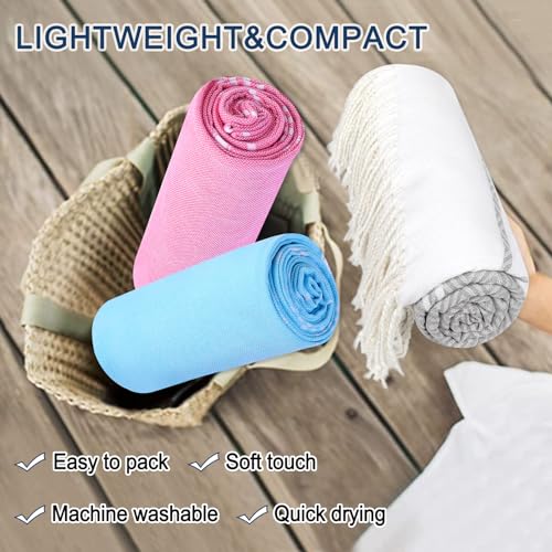 Beach Towel 2 Pack,Sand Free Beach Towels Oversized 39 x 72,Turkish Beach Towel Quick Dry,Lightweight Pool Towels for Adults Diamond Travel Towel,Cool Beach Essentials - color: 2 Pack Diamond Light Grey