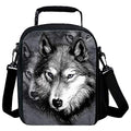 Kids Lunch Bag, 2019 Upgrade Insulated Animal Lunch Tote- Waterproof Reusable Lunch Box Portable Meal Bag Ice Pack for Boys Girl Wolf Grey - color: Wolf Grey