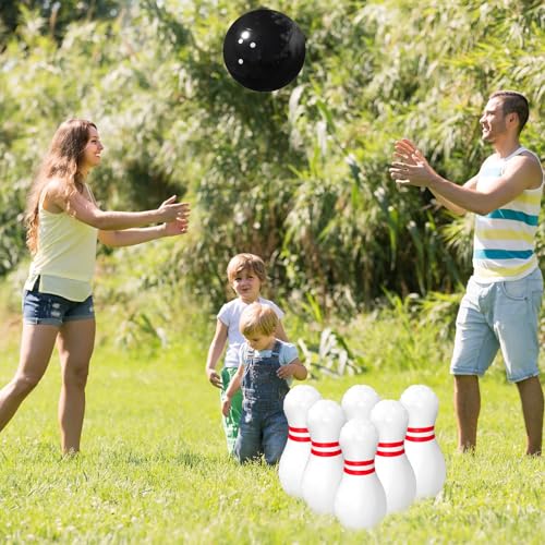 Giant Inflatable Bowling Set，One 15 Inches Ball with Six 23 Inches Pins