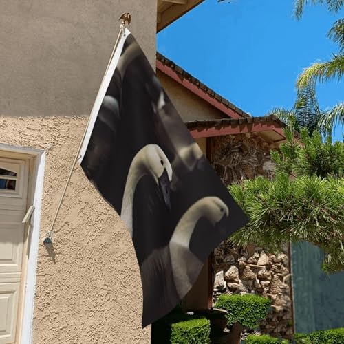 Goose Flag 2 X 3 Ft Double Sided Vertical Garden Flag Seasonal Holiday Banner With Brass Grommets Photo Backdrop Yard Flag For Outdoor Indoor Home Decor - color: Goose