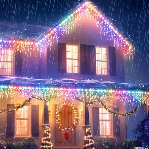 2 Pack Super-Long Solar String Lights Total 170Ft 480 LED 8 Modes Outdoor Waterproof Solar Powered Christmas Fairy Lights for Xmas Tree Garden Home Lawn Wedding Party Decor (Multi Color) - color: Multicolor, size: 170ft