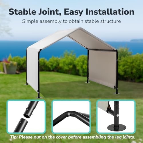 47.3in Outdoor Dog Shade Shelter,Portable Pet House for Medium/Large Dogs,Waterproof Sun Protection Dog Tents,Indoor Outdoor Pets Tent,with Canopy,for Outside Patio Park Backyard (Gray) - color: Gray