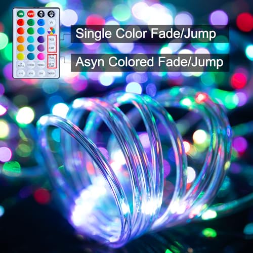 Minetom Rope Lights Color Changing, 16 Colors 108 FT 330 LED String Lights with Remote Timer, Waterproof Christmas String Light for Outside Bedroom Indoor Outdoor Decoration - size: 108 FT Not Connectable