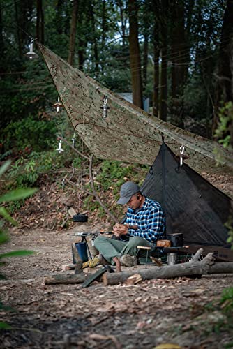 OneTigris Mesh Teepee Tent, Ultralight 1 Person Screen Room with Waterproof Bathtub Floor for Outdoor Camping Hiking Backpacking Bushcraft Tarp Hot Tent Shelter