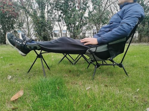 Portable Camping Chair Foot Rest Stool Lightweight Heavy Duty Folding Outdoor Picnic Beach Travel Fishing Backpacking,Durable 600D Oxford Cloth,Sturdy Aluminum Alloy Frame,with Carry Bag - color: Stool