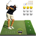 Bltend Dual Turf Golf Mat 31mm: 5x5ft/5x4ft Heavy-Duty Golf Hitting Mats Practice Outdoor/Indoor, Elite Dense Artificial Turf Matt Training Aid for Garage/Simulators/Driving Range/Backyard - style: 5'x5' Elite - 31mm