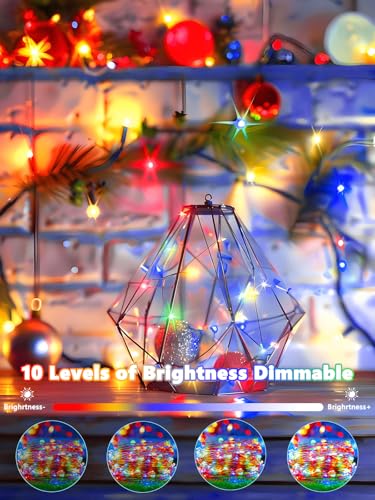 3 Pack Fairy Lights Battery Operated with Remote Control Timer, 26 FT 80 LED String Lights Outdoor Indoor, 8 Mode Twinkle Lights for Christmas Party Wedding Birthday Bedroom Decoration (Multicolor) - color: Multicolor, size: 3 Pack 80led