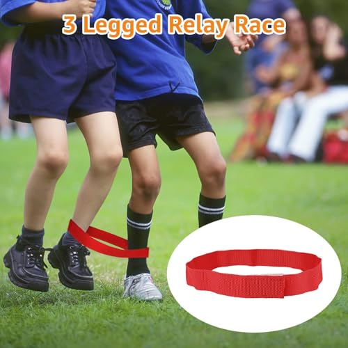 32 Pcs Outdoor Games Potato Sack Race Bags for Kids Adults, Bean Bag Toss Game, 3 Legged Race Bands, Egg Spoon Relay Race Game, Carnival Outside Yard Lawn Games for Easter Christmas Birthday Party