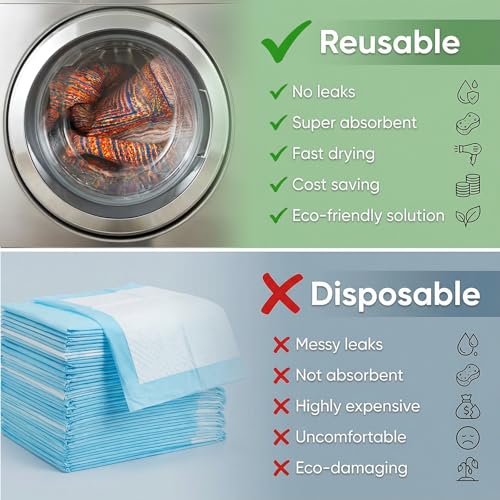 Washable Dog Pee Pads, Vintage Carpet Style, Non-Slip, Leak-Proof, Ultra-Absorbent, Reusable Puppy Training Pads & Mat for Pet Crates, Floors, Whelping & Housebreaking, 2 Pack 18"x24" - color: Sisal Bohemian Print, size: 18" ×24"(pack of 2)