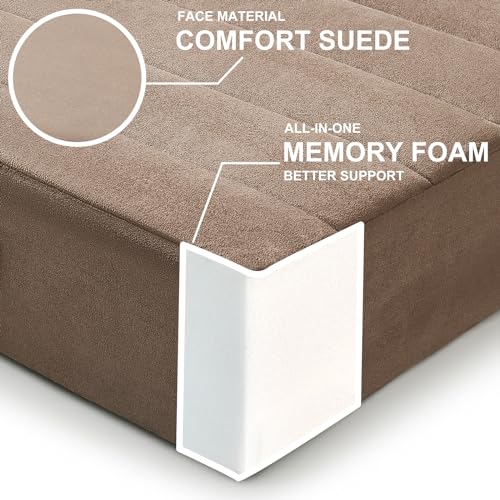 JKMAX 22 inches Floor Pillow for Adults - Large Meditation Cushion with Thick Foam & Soft Tufted Cover - Premium Outdoor Square Floor Cushion Seat - Yoga Pillows for Sitting On Floor - Coffee - color: Coffee, size: 1 Count