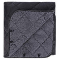 REDCAMP Large Camping Blanket with Sherpa Lining, Cold Weather Warm Outdoor Blanket Windproof for Camping Stadium, Machine Washable 59"x 79" - color: 59"x 79" Black
