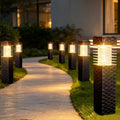 SUNNYPARK Solar Pathway Lights Outdoor, 8 Pack Rattan Pattern Solar Path Lights Waterproof, Outdoor LED Landscape Lights for Walkway, Driveway, Patio, Yard (Warm White) - color: Warm White