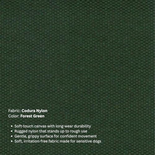 Kuranda Chewproof Bed - Almond PVC - 25" x 18" - Cordura Nylon - Forest Green - color: Forest, size: 25" x 18" - Almond PVC
