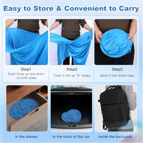 Granny Pants Yard Game Set, Granny Pants Family Outdoor Party Games, Oversized Pants with Bouncy Balls and Electric Air Pump, Outdoor Tossing Games for Adult Yard Game Birthday Party Family Reunion - color: 2 Blue + Yellow