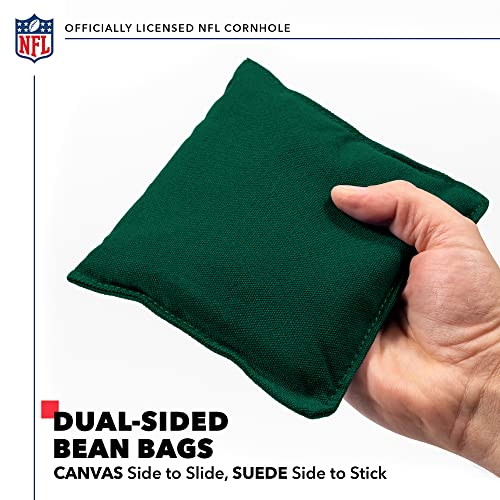 Wild Sports 2' x 3' Solid Wood Cornhole Set with Direct Print HD Team Graphics – Great Gift for Any Football Fan! Bean Bag Toss Family Outdoor Games – NFL Philadelphia Eagles