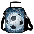 Lunch Tote, 2019 Upgrade Insulated Football Lunch Bag- Waterproof Reusable Lunch Box Portable Meal Bag Ice Pack for Kids Boys Girls -Blue - color: Football Blue