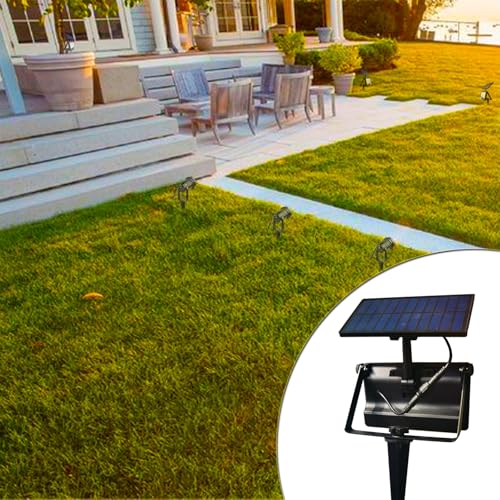 Replacement Stakes for Flood Lights,6.3in Aluminum Metal Ground Stake with Tool-Free Star Knobs Handle Thread Screw M5 for Outdoor Solar Spot Lights Garden Yard Path Walkway Lawn(6Pack) - size: L-6.3"Aluminium