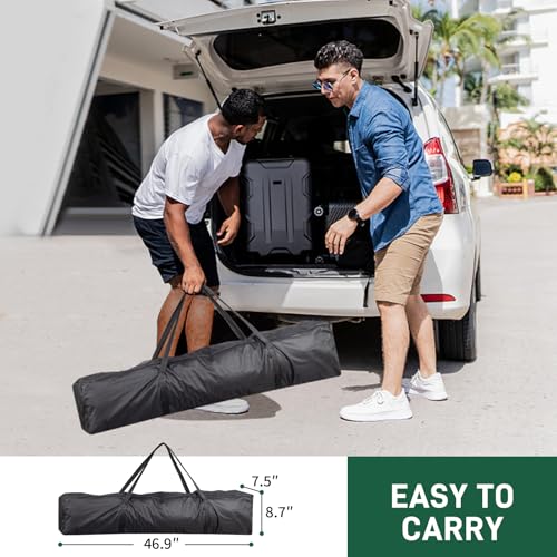 10x10ft Pop Up Canopy Tent, Portable Instant Tent with 4 Sidewalls, Waterproof Sun Shelter for Outdoor Parties, Beach, Easy Setup with 2 Doors & 2 Windows (White)