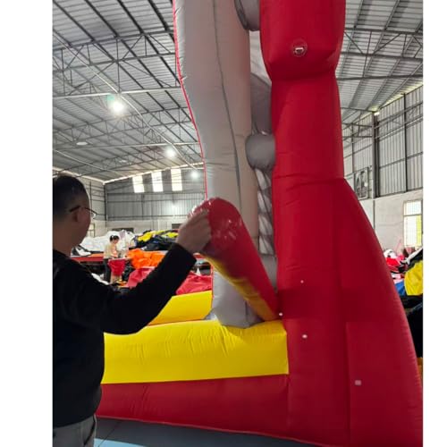 Giant 4 in a Row Connect Inflatable 4-to-Score Basketball Game with Blower+20 Balls, Inflatable Carnival Games for Party, Lawn Games, School Events