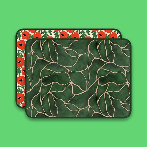 Waterproof Blanket, 29" x 34” - Seat Cover for Dogs and Pets. Ideal for Small and Medium Pet Crate Blankets, Settle mat, Diaper Changing and Playmat for Babies - color: Red and Green