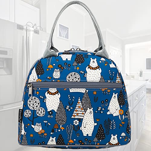 FlowFly Insulated Lunch Cooler Bag - Tote Bag Organizer for Women/Men, Owl - color: Owl
