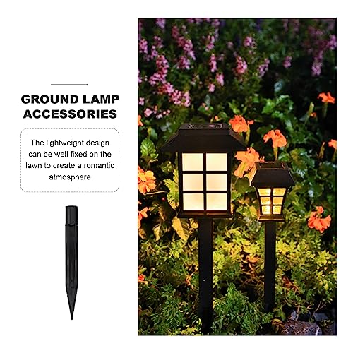 Uonlytech Garden Lamp Stakes Replacement 10-Pack Plastic Solar Light Ground Stakes 5.51X0.55Inch Waterproof Durable Spikes for Outdoor Solar Lights - size: 14X1.4CM