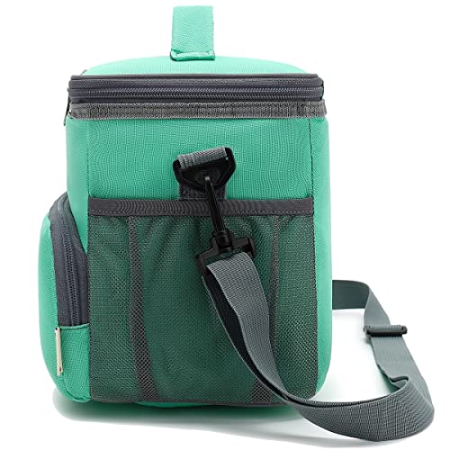 GYEUKHAM Insulated Lunch Bag for Adult/Women/Men, Reusable Large Lunch Box Cooler Soft Tote, Thermal Meal Prep Lunch Pail with Adjustable Shoulder Strap for Picnic/School/Travel/Office, Green - color: Green