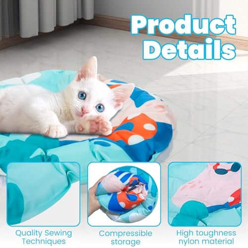Pet Cooling Mat for Dogs Cats, Thickened Durable Cooling Pad Washable for Small Pets, Indoor & Outdoor Summer Use
