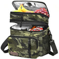 MIYCOO Lunch Bag & Lunch Box for Men Women, Double Deck Leakproof Insulated Soft Large Adult Camping Cooler bag for Work, Beach, Picnic, Travel (Camouflage, 15L) - color: Camouflage