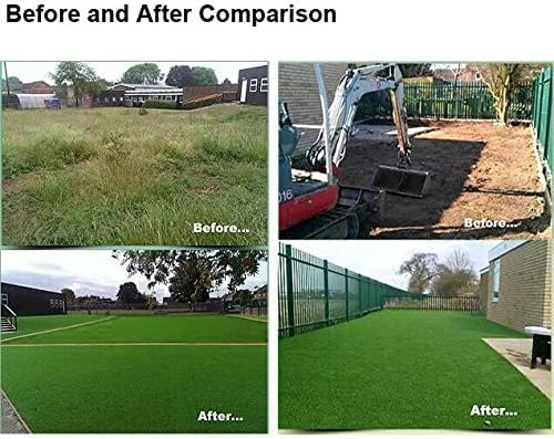 Petgrow Artificial Grass Turf 9FTX20FT(180 Square FT,Realistic Indoor Outdoor Garden Lawn Landscape Patio Synthetic Turf Mat- Thick Fake Faux Grass - size: 9FTX20FT(180 Square FT）