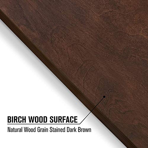 GoSports 4 ft x 2 ft Regulation Size Wooden Cornhole Boards Set with Dark Brown Finish - Includes Carrying Case - color: No Bean Bags, size: 4 ft x 2 ft