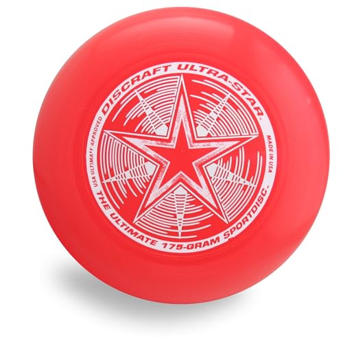 Discraft Ultrastar Ultimate Discs 1 & 2 Packs, Standard Size, for Competitive & Casual Play - color: Red