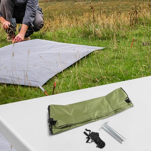 Windshield Privacy Screen For Outdoor Activities, Lightweight For Camping Windscreen With Storage Bag(green（no pole）)