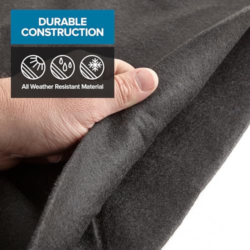 Above Ground Pool Liner Pad, 18' Foot Round, Pre-Cut Heavy Duty Outdoor Pool Pads for Above Ground Pools, Black Swimming Pool Liners for Padding and Protection, Thick Pool Mats to Prevent Punctures - size: 18 Feet