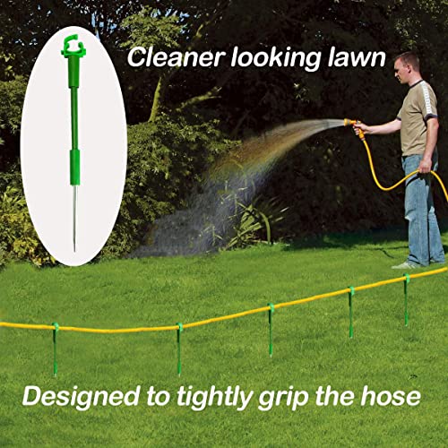 6PC 1'' Hose Guides for Garden Decorative，Water Hose Hoder to Keep Hose Off Grass，Outdoor Post Garden Hose Support Water Sprinkler Hose Stand Butler Gardening Supplies for Garden Lawn Yard (Set D) - style: Set D